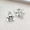 16 Halloween Estilo Retro Calavera Aleación Joyería DIY Pendientes Caseros Pulsera Llavero Accesorios Materiales