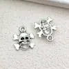16 Tipos de Joyería de Aleación de Calavera Estilo Retro de Halloween Materiales para Pendientes, Pulseras, Llaveros Hechos a Mano DIY