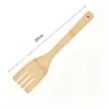 Conjunto de utensílios de cozinha para atacado, pá colher de bambu, espátula para frigideira antiaderente, espátula de bambu, utensílios de cozinha