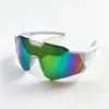 Gafas de ciclismo de exterior coloridas de montura grande, protección UV, gafas de sol versátiles, gafas deportivas a prueba de viento para montañismo y esquí