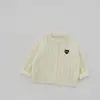 Suéter de Punto para Bebé Niña Otoño e Invierno, Suéter de Punto Trenzado Estilo Coreano para Niños Pequeños y Preescolares, Elegante Chaqueta Cardigan para Bebés