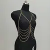Cadena de pecho creativa multicapa de aleación estilo europeo y americano, cadena base para suéter de otoño e invierno, cadena para cuerpo ajustado, cadena de temperamento, accesorios