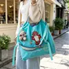 Bolso de mujer bordado, bolso de hombro de lona, bolso de mano artístico, diseño de patrón exquisito, para el día a día informal, almacenamiento de gran capacidad
