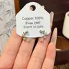 Aretes florales dulces estilo francés para mujer, nueva moda, alta gama, simples, delicados, elegantes, versátiles