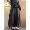 Nuevos Pantalones Casuales de Pierna Ancha con Drapeado de Cintura Alta para Primavera y Otoño para Mujeres Petite, Pantalones Estilo Globo de Corte Holgado, Venta al por Mayor Transfronteriza