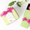 Cinta decorativa de poliéster de 10 mm, color rojo rosa sedoso, con diseño de arcoíris y caja de regalo de caramelos (en stock). Rollo de 23 m.