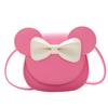 Mini Bolso Femenino Lindo Lazo Infantil Nuevo Estilo Coreano Bolso de Hombro para Niñas Mochila Pequeña Moda Infantil Bolso Pequeño