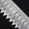 Accesorios de ropa con bordado de encaje soluble en agua unilateral de seda de leche Hello de 22 cm de ancho