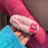 Colección Oso Fresa Otoño e Invierno Niños Lindo Felpa Pinza de Agarre Horquilla para el Cabello Adorno para la Cabeza Disco para el Cabello Pinza Tiburón para el Cabello Pinza BB