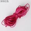 Hilo de Cera Coreano de 1-2 mm Cordón para Collar Cuerda de Cera Cordón de Imitación de Cuero Materiales para Pulseras DIY Accesorios de Tejido Hecho a Mano Hilo