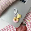 Café Fofo Comida Brinquedo Chaveiro Pequeno Pingente Presente Pingente de Mochila Chaveiro Bolsa Corrente para Pendurar Celular High-End