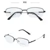 Armazón de gafas de moda semi-al aire con aleación de titanio con memoria, apto para gafas de prescripción y de lectura, ultraligero y cómodo, unisex