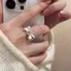 Anillo de lazo de princesa dulce para mujer 2023, nuevo anillo de cola personalizado de moda, anillo abierto dulce mate