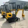 Mini Máquina de Ganchos para Fertilización, Aflojamiento de Suelo, Dragado de Zanjas, Excavadora Agrícola, Excavadora Pequeña de Ingeniería en la Carretera Zhongyuan