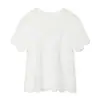 Ropa de mujer de comercio exterior transfronterizo europeo y americano ZA, suéter de punto hueco con borde ondulado versátil de diseño francés