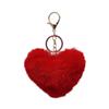 Colgante de Felpa con Forma de Corazón Tamaño Personalizado Accesorio de Pompón con Forma de Corazón de Piel Accesorio para Ropa Colgante de Corazón