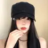 Gorra de Béisbol Británica de Visera Plana para Mujer Primavera/Verano Chica Picante Retro Desgastada Gorra de Pico de Pato Nicho Artístico Sensación de Alta Gama Sombrero de Moda