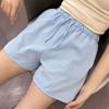 2024 nuevo artículo de venta caliente transfronteriza de verano secado rápido amigable con la piel shorts para casa usables al aire libre imitación lino bolsillo pantalones cortos calientes