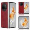 Funda Protectora Plegable Adecuada para Huawei Mate X7/X6 Funda para Teléfono Huawei Mate X5 Costura de Piel de Ternera X3
