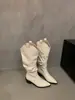 Botas apilables marrones retro tacón grueso botas altas botas de montar principios de otoño nuevas botas francesas para mujer botas ajustadas botas largas