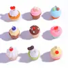 Accesorios para Joyería DIY al por Mayor Charms de Resina de Pastel de Helado 3D Colgantes para Collar Llavero Hechos a Mano
