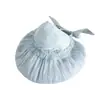 Sombrero de pescador de ala ancha transpirable versátil de gasa suave plisada, estilo nuevo, sombrero de protección solar moderno para viajes al aire libre en verano para mujeres