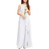 Vestido de niña grande para niños, largo, para coro de estudiantes, orquesta, actuación, vestido de noche, satén, para tocar el piano, vestido infantil
