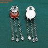 Accesorios de ágata y jaspe con forma de flor de plata esterlina S925, estilo retro, hechos a mano, con cuentas, joyería al por mayor