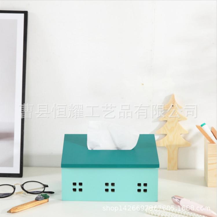 桌面纸巾盒北欧客厅网红木质儿童卧室收纳盒家用简约创意抽纸盒