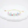 Pulseira de Flores Secas Gipsofila Real Cápsula do Tempo DIY Tecida à Mão Flor Seca Cerâmica Pulseira Flor Eterna Espécime