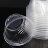 Tazón Desechable de Plástico 360ml Tazón Mediano Transparente Redondo Sin Tapa Rayado Tazón para Sopa Espesado Material PPP Vajilla PP