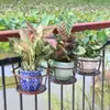 Estante para Flores de Balcón, Plantas Verdes Colgantes, Estante para Macetas de Orquídeas Colgantes, Barandilla, Soporte Simple para Flores para Repisa de Ventana, Estante de Almacenamiento para Interiores