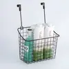 Cesta Colgante para Puerta de Armario de Cocina Gran Capacidad Cesta de Almacenamiento para Artículos de Tocador de Baño Cesta de Almacenamiento de Artículos Varios de Escritorio de Hierro Venta al por Mayor