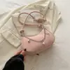 Bolsa Pequena de Luxo e Estilosa para Mulheres 2024 Nova Moda Versátil Bolsa Transversal Verão Nicho Bolsa de Ombro Único Bolsa de Axila