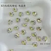 Decoraciones para Uñas con Pedrería Acabado Blanco K9, Pedrería Ovalada sin Base Hielo Azúcar Deslumbrante de Alta Gama, Accesorios de Pedrería para Uñas de Lujo Ligero