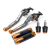 Aplicable para Yamaha FZ6R/N/S FZ8 Palancas de Freno y Embrague Plegables Modificadas Manillar Puños Manillar Topes de Manillar