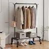 Perchero de Pie para Dormitorio Perchero para Ropa Hogareño Lujo Ligero Perchero Multifuncional Vertical Sencillo Tendedero Vertical