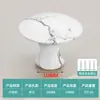 Moderno simples gaveta de cabeceira guarda-roupa armário móveis porta maçaneta redonda furo único liga de alumínio espacial pequena maçaneta
