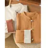 Cardigan tipo bata de té de lino y algodón de talla grande holgado para primavera y otoño, estilo chino, nuevo top de camisa de manga larga con botones, bloqueo de color retro chino