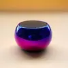 Altavoz Bluetooth de Doble Color con Ranura para Tarjeta, Mini Subwoofer Metálico Portátil, Mini Altavoz Bluetooth para Exteriores