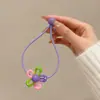 Bandas de Colores de Alta Elasticidad para el Cabello de Niños, Ligas para el Cabello de Dibujos Animados para Niñas, Gomas Elásticas Lindas para Coletas Altas