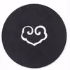 Porta-copos de Feltro Personalizado Loja de Utensílios para Chá Porta-copos para Xícara de Chá Porta-copos para Bule Absorção de Água Isolamento Térmico Ponto Redondo Oco Design de Forma Estilo Chinês