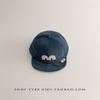 Ins Korean Letter Baby Hat Primavera e Outono Sunshade Cap à prova de vento Outono e Inverno Boné de beisebol quente para meninos e meninas