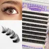 Cílios Postiços Transfronteiriços Sem Cola 60D Grande Capacidade Cílios Volumosos e Espessos Agrupados Segmentados Cílios Postiços Sem Cola