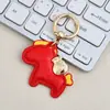 Fique Rico Instantaneamente Chaveiro de Couro Pingente de Bolsa Desenho Animado Pônei Celebridade da Internet Casal Pingente de Chave de Carro Pequeno Presente Atacado