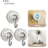 Gancho con Ventosa Adhesivo Fuerte Vacío Sin Rastro Almacenamiento Sin Perforaciones Baño Cocina Puerta Gancho para Toalla de Baño