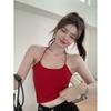 Camisole de Alça para Meninas Quentes Roupa Externa Feminina Sem Costas Roupa Íntima Curta Desejo Puro Sem Costura Envolto no Peito Sexy Linda Costas Roupa Íntima para Mulheres