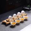 Caixa de presente sebo jade porcelana xícara doméstica branca porcelana xícara de chá xícara de chá kung fu pequena tigela de chá conjunto de chá personalizado