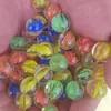 Bola de Cristal Transparente de Ocho Pétalos 14mm 16mm 19mm 25mm Máquina de Juego de Damas para Niños Bola de Canica de Cristal con Pétalos