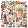 Colección de pegatinas estilo acuarela, varios diseños de arte de animales vintage, pegatinas impermeables DIY para journaling y decoración de fundas de teléfono, al por mayor